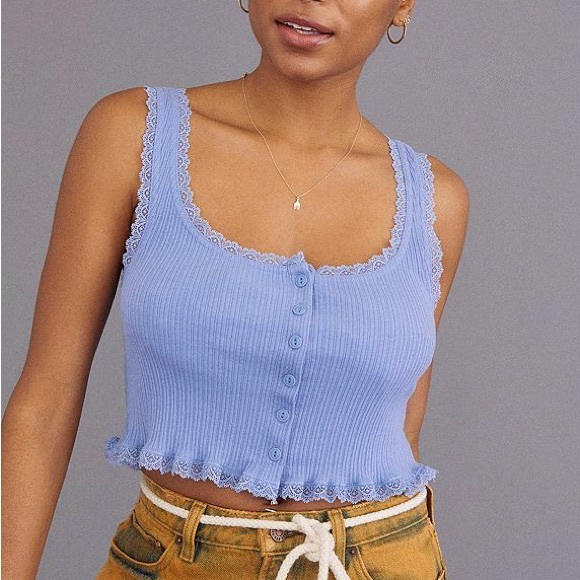 UO Brielle Button-Front Tank Top - Picture 10 of 10